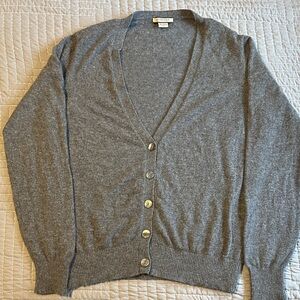 Amicale Cashmere Heather Gray Women's Cardigan